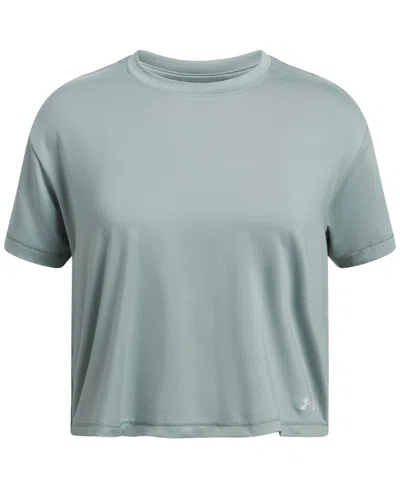 Under Armour Kids' Big Girls Motion Short Sleeve T-shirt In Silica