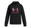 Under Armour Big Girls Rival Fleece Big Logo Print Fill Hoodie In Black