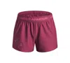 Under Armour Big Girls Tech Play Up Logo Shorts In Purple