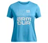 Under Armour Big Girls Tech Split Wordmark Graphic Short-sleeve T-shirt