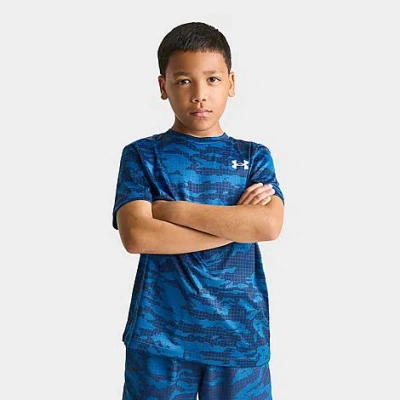 Under Armour Big Kids Grid Camo T-shirt In Multi