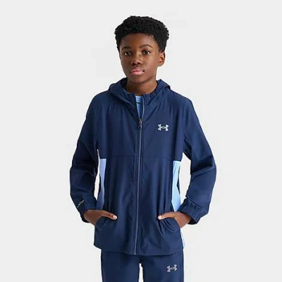 Under Armour Big Kids Tech Hybrid Jacket In Blue