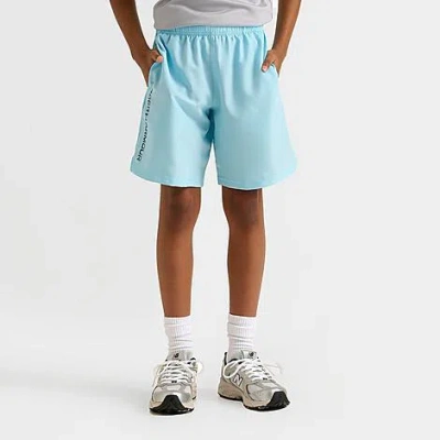 Under Armour Big Kids Tech Woven Wordmark Shorts In Blue