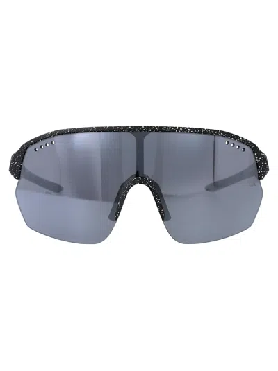Under Armour Black White Acetate Sunglasses In Blue