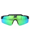 Under Armour Black White Acetate Sunglasses In Green