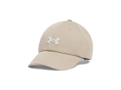 Under Armour Blitzing Hat Adjustable Caps City Khaki/white Quartz: One Size In Neutral