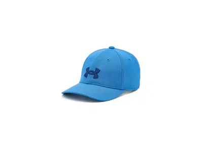 Under Armour Blitzing Hat Adjustable (little Kids/big Kids) Boy Caps Aegean Blue/blackout Navy, Polyester