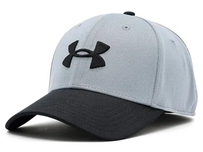 Under Armour Blitzing Hat Caps Steel/black/black: Xl-2xl In Blue