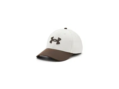 Under Armour Blitzing Hat Caps Stone/gridiron Brown/gridiron Brown: Xl-2xl In Gray