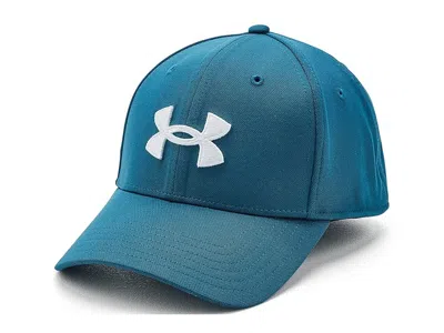 Under Armour Blitzing Hat Caps Wham Blue/white: Lg-xl In Green