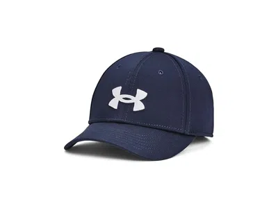 Under Armour Blitzing Hat (little Kids/big Kids) Caps Midnight Navy/white: Md-lg In Blue