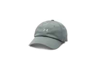 Under Armour Blitzing Low Adjustable Hat Baseball Caps Clay Green/titanium: One Size In Blue