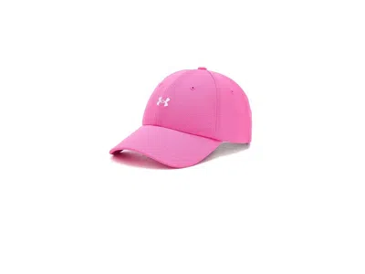 Under Armour Blitzing Low Adjustable Women's Hat Baseball Caps Pink Frenzy/white, Polyester