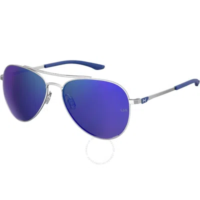 Under Armour Blue Pilot Unisex Sunglasses Ua 0007/g/s 0010/z0 59 In Metallic