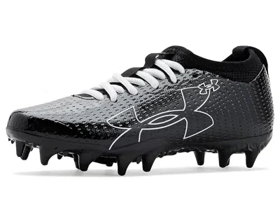 Under Armour Blur Select Jr Football Cleats (little Kid/big Kid) Boy's Shoes Black/black/white : 2 Little Kid M,  In Gray
