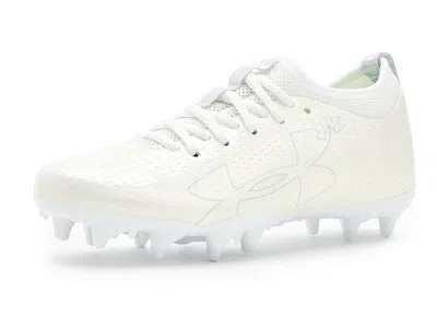 Under Armour Blur Select Jr Football Cleats (little Kid/big Kid) Boy's Shoes White/white/halo Gray : 5 Big Kid M,