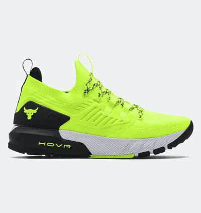 Pre-owned Under Armour Bnwb Men's Ua  Men's Hover Project Rock 3 Training Shoes Size 10 Us In High-vis Yellow / Black - 306