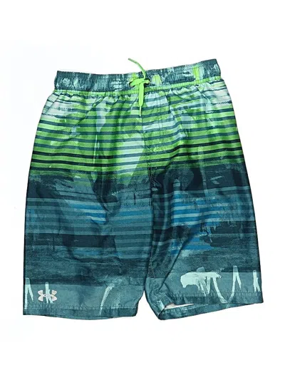 Pre-owned Under Armour Kids' Board Shorts In Green