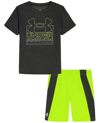 Under Armour Kids' Boys' 2t-7 Crewneck T-shirt And Shorts, 2-piece Set In Multi