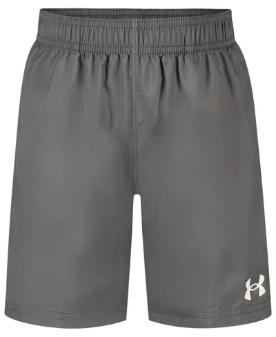 Under Armour Kids' Boys' 2t-7 Logo Detail Pull-on Shorts In Gray