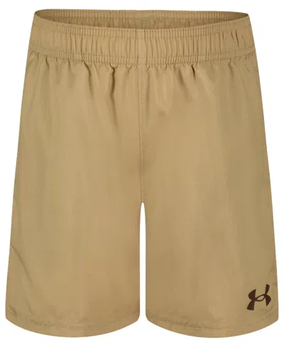 Under Armour Kids' Boys' 2t-7 Woven Logo Shorts In Brown
