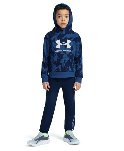Under Armour Kids' Boys' 2t-7 Long-sleeve Hoodie And Pants, 2-piece Set In Blue