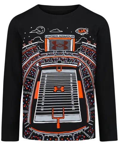 Under Armour Kids' Boys' 2t-7 Long-sleeve T-shirt In Black
