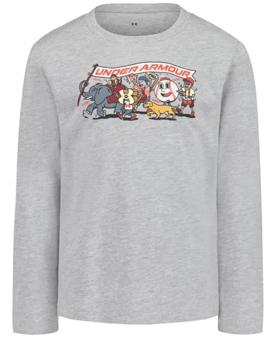 Under Armour Kids' Boys' 2t-7 Long-sleeve T-shirt In Gray