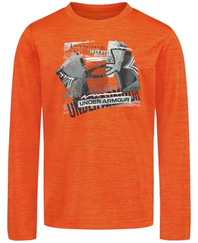 Under Armour Kids' Boys' 2t-7 Long-sleeve T-shirt In Outrangeous Orange