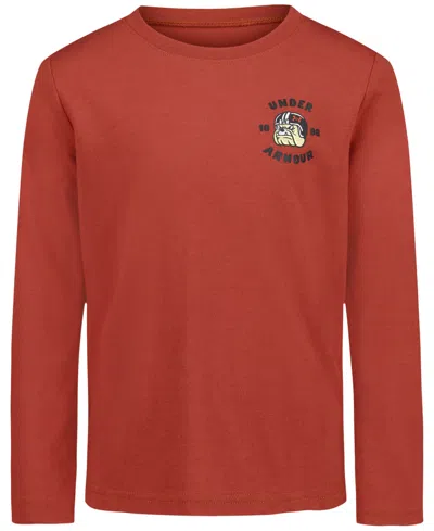 Under Armour Kids' Boys' 2t-7 Long-sleeve T-shirt In Red