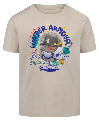 Under Armour Kids' Boys' 2t-7 Short-sleeve Graphic T-shirt In Neutral