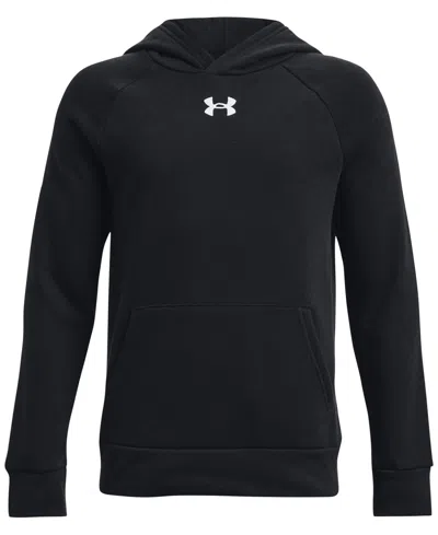 Under Armour Kids' Boys 6-18 Rival Fleece Hoodie In Black