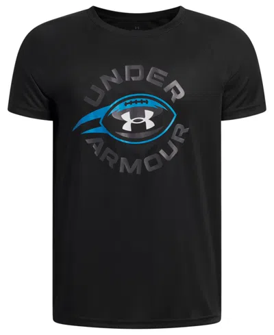 Under Armour Kids' Boys' 6-20 Football 96 Tech Graphic Short-sleeve T-shirt In Black