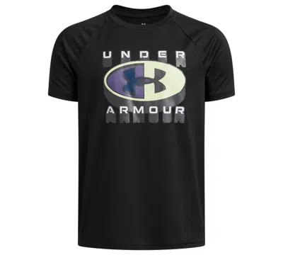 Under Armour Kids' Boys' 6-20 Tech Graphic Short-sleeve T-shirt In Black