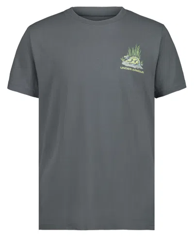 Under Armour Kids' Boys' 8-20 Crewneck Short-sleeve T-shirt In Gray