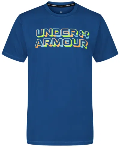 Under Armour Kids' Boys' 8-20 Crewneck Solid Surf Swim T-shirt In Blue