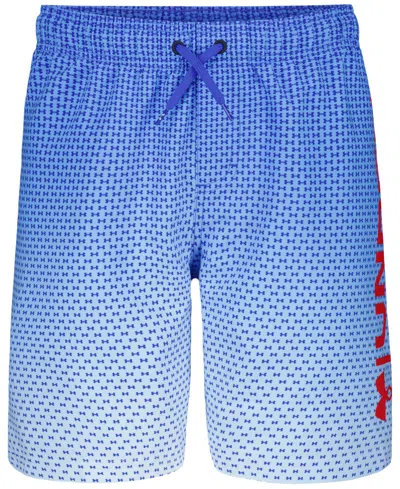 Under Armour Kids' Boys' 8-20 Printed Gradient Logo Shorts In Blue