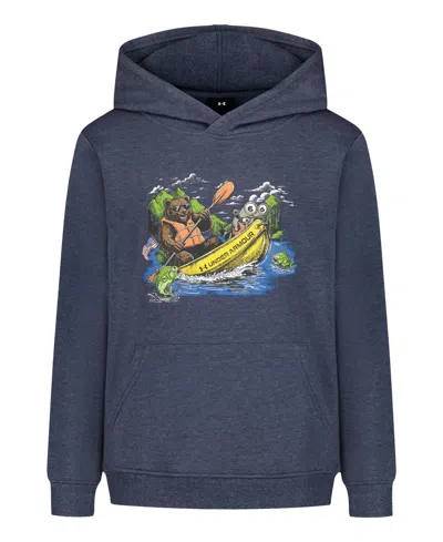 Under Armour Kids' Boys' 8-20 Screen Print Graphics Hoodie In Blue