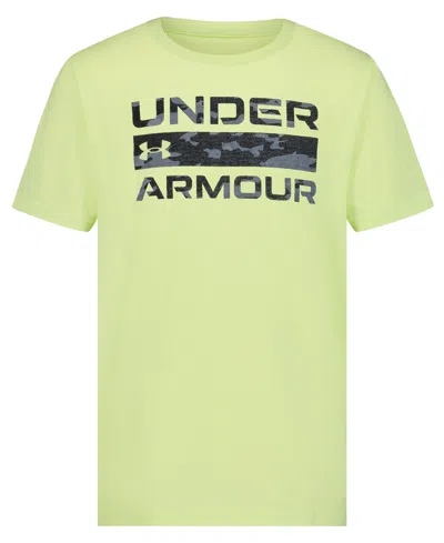 Under Armour Kids' Boys' 8-20 Stacked Logo Crewneck T-shirt In Green