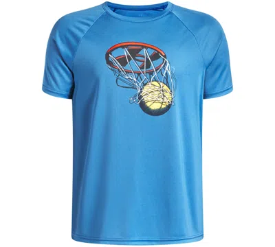 Under Armour Kids' Boys' 8-20 Tech Basketball Short-sleeve T-shirt In Blue