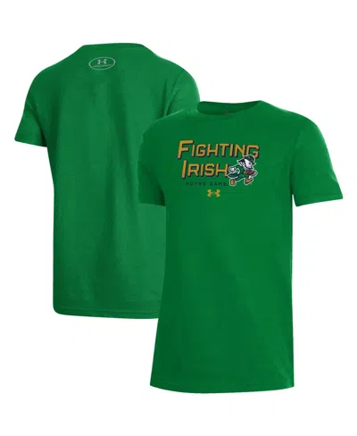 Under Armour Kids' Boys' And Girls' Notre Dame Fighting Irish Irish Wear Green Short-sleeve T-shirt