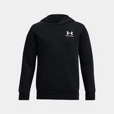 Under Armour Boys Big Kids Icon Fleece Hoodie In Black