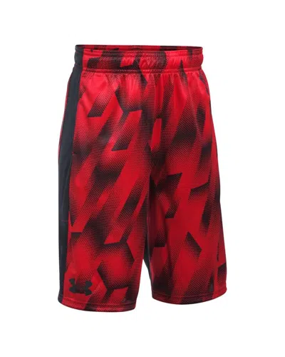 Under Armour Boys' Instinct Printed Shorts In Red
