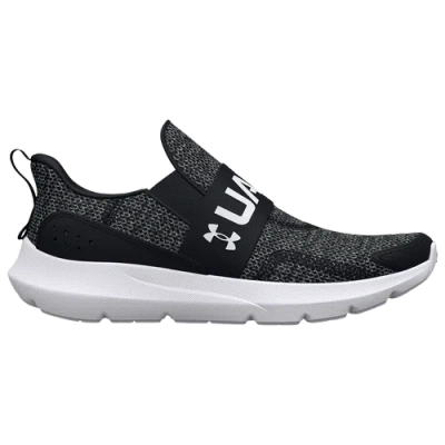 Under Armour Kids' Boys Preschool   Surge 3 Slip In Black/white