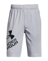 Under Armour Boys' Ua Prototype Logo Shorts 2.0 - Big Kid In Black/mod Grey
