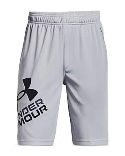 Under Armour Boys' Ua Prototype Logo Shorts 2.0 - Big Kid In Black/mod Grey
