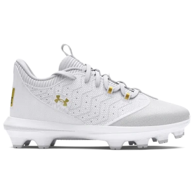 Under Armour Kids' Boys   Harper 9 Tpu Jr In White/white/metallic Gold