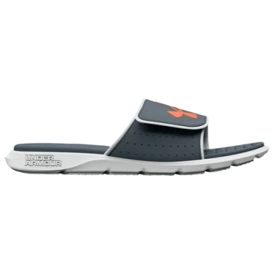 Under Armour Kids' Boys  Ignite Vii Slides In Grey/grey/orange