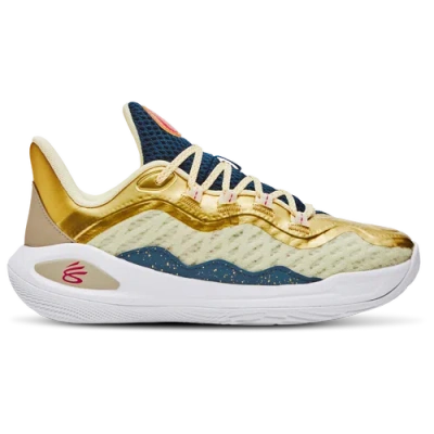 Under Armour Kids' Boys   Curry 11 Cm In White/gold/blue