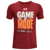 Under Armour Boys   Game On Football Short Sleeve T-shirt In Stadium Red/white